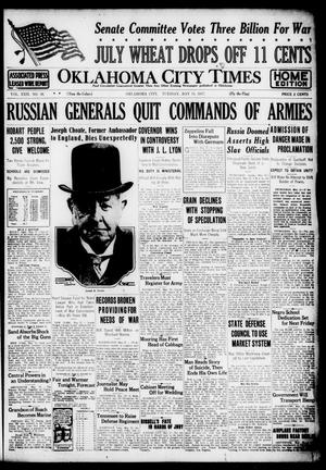 Primary view of object titled 'Oklahoma City Times (Oklahoma City, Okla.), Vol. 29, No. 38, Ed. 1 Tuesday, May 15, 1917'.