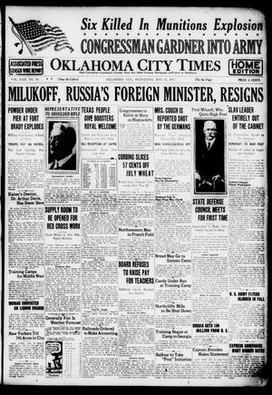 Primary view of object titled 'Oklahoma City Times (Oklahoma City, Okla.), Vol. 29, No. 39, Ed. 1 Wednesday, May 16, 1917'.