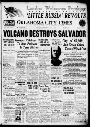 Oklahoma City Times (Oklahoma City, Okla.), Vol. 29, No. 59, Ed. 1 Friday, June 8, 1917