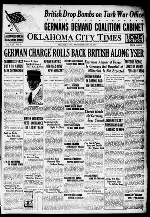 Oklahoma City Times (Oklahoma City, Okla.), Vol. 29, No. 87, Ed. 1 Wednesday, July 11, 1917