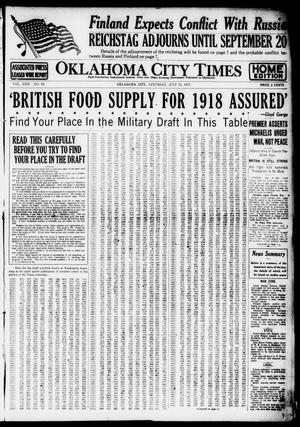 Oklahoma City Times (Oklahoma City, Okla.), Vol. 29, No. 96, Ed. 1 Saturday, July 21, 1917