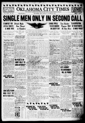 Oklahoma City Times (Oklahoma City, Okla.), Vol. 29, No. 176, Ed. 1 Monday, October 22, 1917