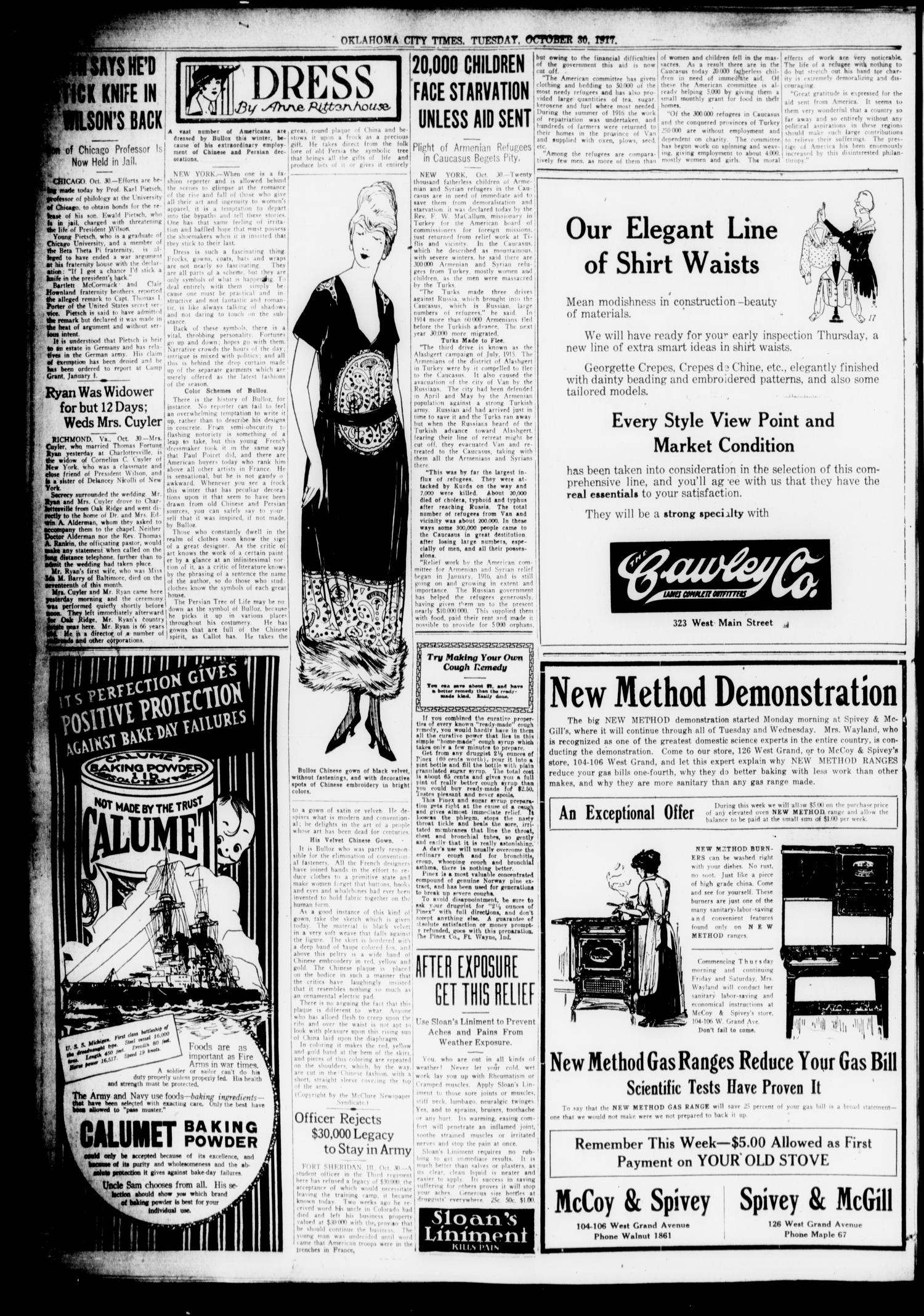 Oklahoma City Times (Oklahoma City, Okla.), Vol. 29, No. 183, Ed. 1 Tuesday, October 30, 1917
                                                
                                                    [Sequence #]: 4 of 14
                                                