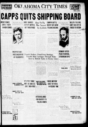 Oklahoma City Times (Oklahoma City, Okla.), Vol. 29, No. 204, Ed. 1 Friday, November 23, 1917