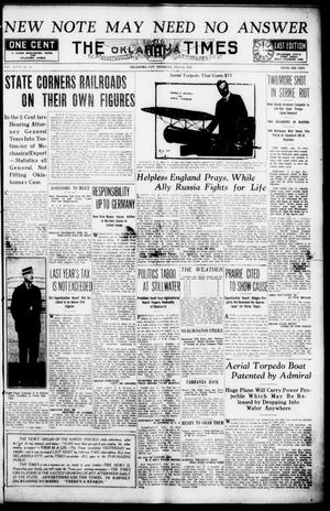 The Oklahoma Times (Oklahoma City, Okla.), Vol. 27, No. 84, Ed. 1 Thursday, July 22, 1915