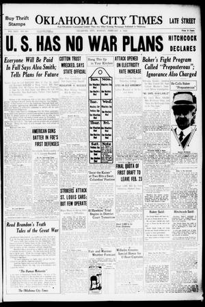 Oklahoma City Times (Oklahoma City, Okla.), Vol. 29, No. 265, Ed. 1 Monday, February 4, 1918