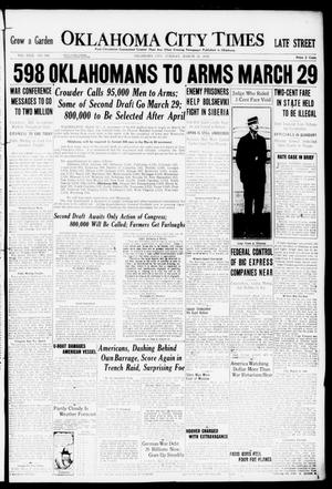 Oklahoma City Times (Oklahoma City, Okla.), Vol. 29, No. 296, Ed. 1 Tuesday, March 12, 1918
