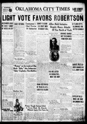 Oklahoma City Times (Oklahoma City, Okla.), Vol. 30, No. 107, Ed. 1 Tuesday, August 6, 1918