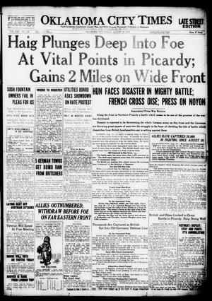 Oklahoma City Times (Oklahoma City, Okla.), Vol. 30, No. 122, Ed. 1 Friday, August 23, 1918