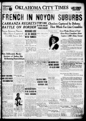 Oklahoma City Times (Oklahoma City, Okla.), Vol. 30, No. 126, Ed. 1 Wednesday, August 28, 1918