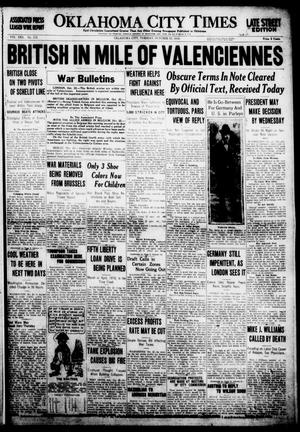 Oklahoma City Times (Oklahoma City, Okla.), Vol. 30, No. 173, Ed. 1 Tuesday, October 22, 1918