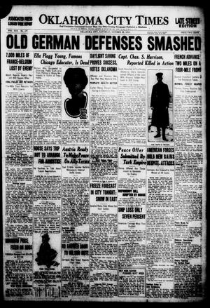 Oklahoma City Times (Oklahoma City, Okla.), Vol. 30, No. 177, Ed. 1 Saturday, October 26, 1918