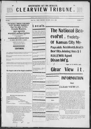 Clearview Tribune. (Clear View, Indian Terr.), Vol. 1, No. 3, Ed. 1 Saturday, August 6, 1904