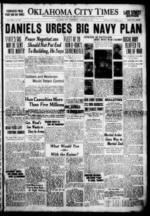 Oklahoma City Times (Oklahoma City, Okla.), Vol. 30, No. 198, Ed. 1 Wednesday, November 20, 1918