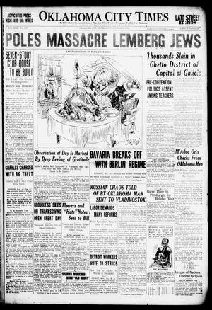 Oklahoma City Times (Oklahoma City, Okla.), Vol. 30, No. 205, Ed. 1 Thursday, November 28, 1918