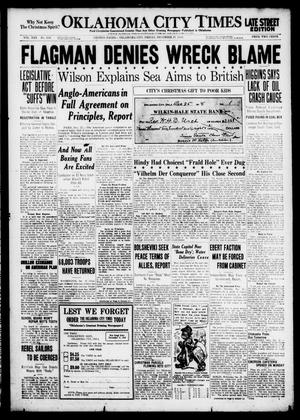 Primary view of object titled 'Oklahoma City Times (Oklahoma City, Okla.), Vol. 30, No. 230, Ed. 1 Friday, December 27, 1918'.
