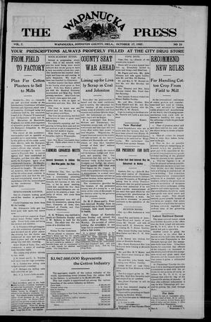 The Wapanucka Press. (Wapanuka, Indian Terr.), Vol. 7, No. 23, Ed. 1 Thursday, October 17, 1907