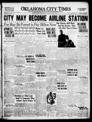 Primary view of object titled 'Oklahoma City Times (Oklahoma City, Okla.), Vol. 30, No. 308, Ed. 1 Thursday, April 3, 1919'.
