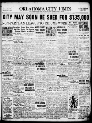 Primary view of object titled 'Oklahoma City Times (Oklahoma City, Okla.), Vol. 31, No. 84, Ed. 1 Wednesday, July 16, 1919'.