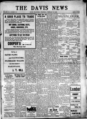 The Davis News (Davis, Okla.), Vol. 19, No. 20, Ed. 1 Thursday, February 20, 1913