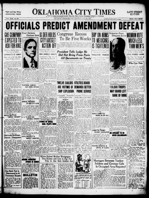 Oklahoma City Times (Oklahoma City, Okla.), Vol. 31, No. 93, Ed. 1 Saturday, July 26, 1919