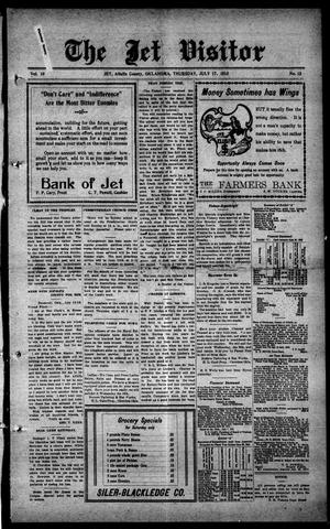 The Jet Visitor (Jet, Okla.), Vol. 10, No. 13, Ed. 1 Thursday, July 17, 1913
