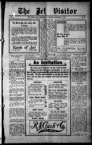 The Jet Visitor (Jet, Okla.), Vol. 12, No. 30, Ed. 1 Thursday, November 11, 1915