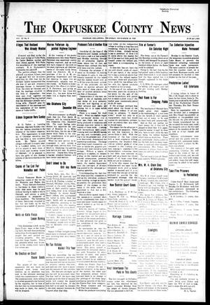 The Okfuskee County News (Okemah, Okla.), Vol. 12, No. 8, Ed. 1 Thursday, November 18, 1915