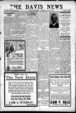 The Davis News (Davis, Okla.), Vol. 22, No. 29, Ed. 1 Thursday, April 20, 1916