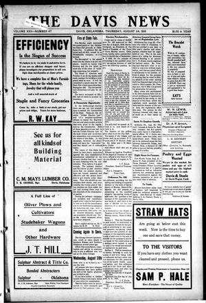 The Davis News (Davis, Okla.), Vol. 22, No. 47, Ed. 1 Thursday, August 24, 1916