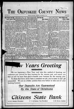The Okfuskee County News (Okemah, Okla.), Vol. 14, No. 12, Ed. 1 Thursday, December 28, 1916