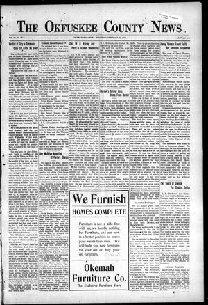 Primary view of object titled 'The Okfuskee County News (Okemah, Okla.), Vol. 14, No. 20, Ed. 1 Thursday, February 22, 1917'.