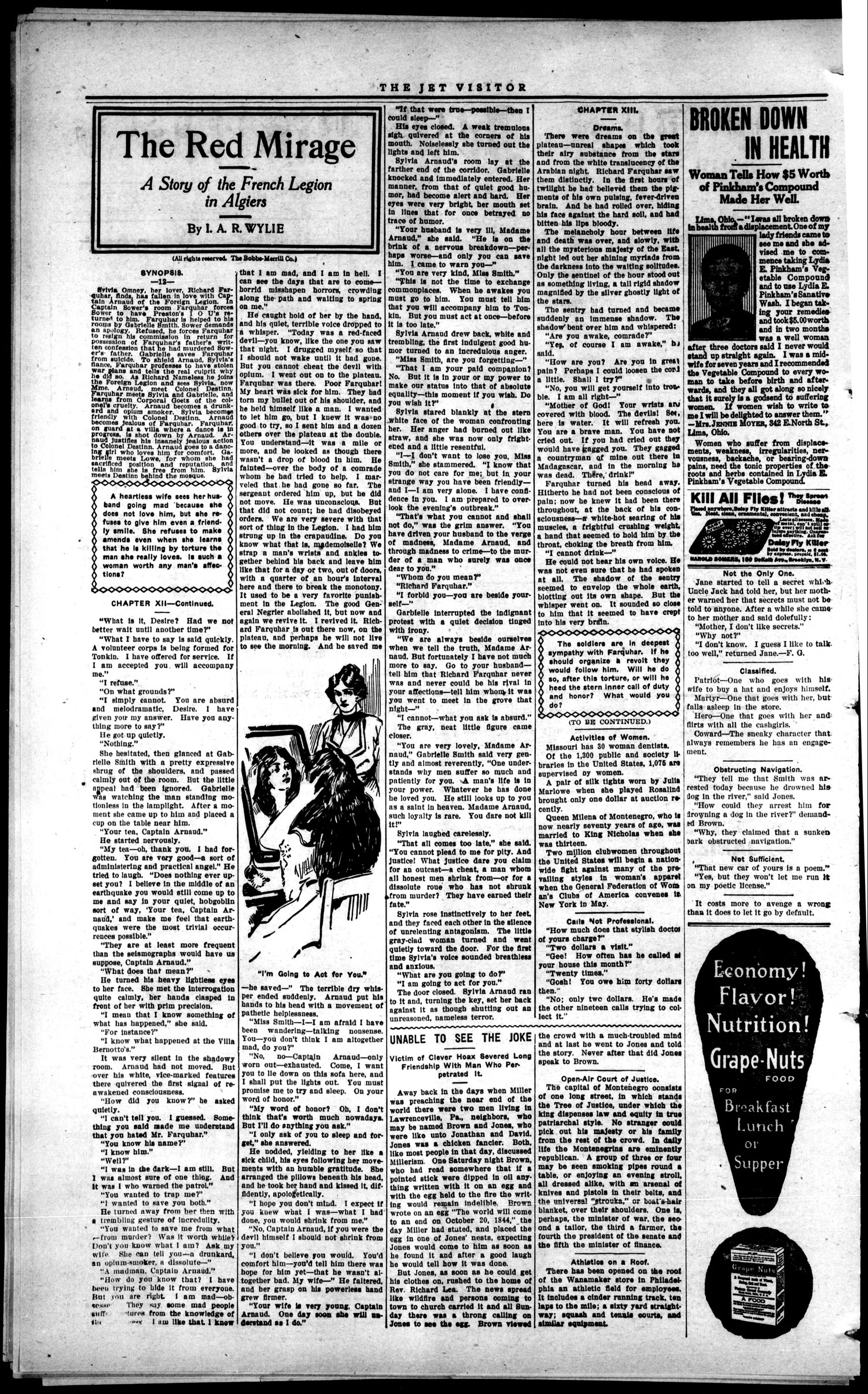 The Jet Visitor (Jet, Okla.), Vol. 14, No. 6, Ed. 1 Thursday, May 24, 1917
                                                
                                                    [Sequence #]: 2 of 6
                                                