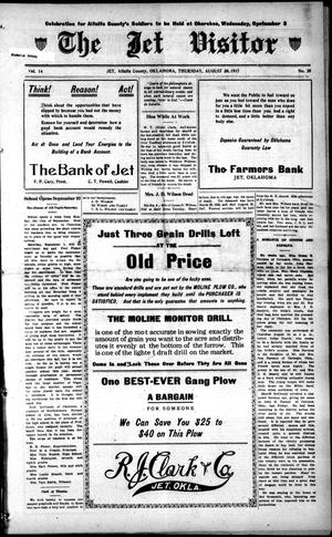 The Jet Visitor (Jet, Okla.), Vol. 14, No. 20, Ed. 1 Thursday, August 30, 1917