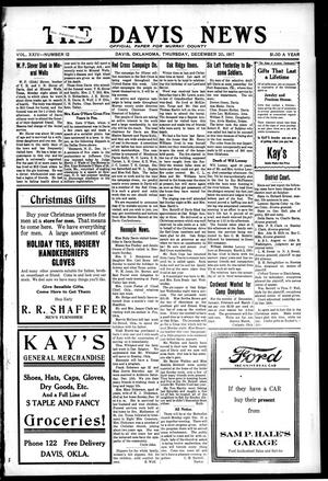 The Davis News (Davis, Okla.), Vol. 24, No. 12, Ed. 1 Thursday, December 20, 1917