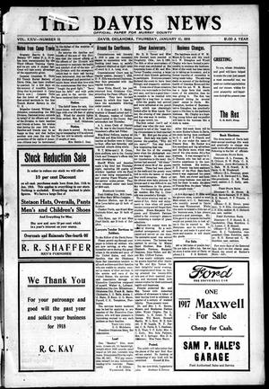 The Davis News (Davis, Okla.), Vol. 24, No. 15, Ed. 1 Thursday, January 10, 1918