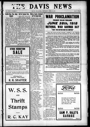 The Davis News (Davis, Okla.), Vol. 24, No. 39, Ed. 1 Thursday, June 27, 1918