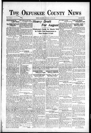 The Okfuskee County News (Okemah, Okla.), Vol. 15, No. 42, Ed. 1 Thursday, July 25, 1918