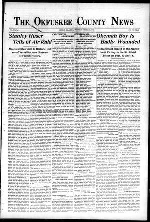 The Okfuskee County News (Okemah, Okla.), Vol. 16, No. 2, Ed. 1 Thursday, October 17, 1918