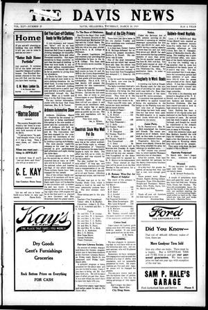 The Davis News (Davis, Okla.), Vol. 25, No. 25, Ed. 1 Thursday, March 20, 1919