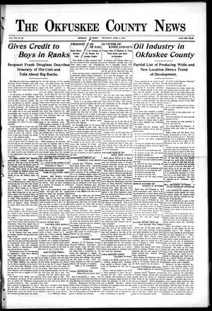The Okfuskee County News (Okemah, Okla.), Vol. 16, No. 26, Ed. 1 Thursday, April 3, 1919