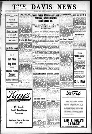 The Davis News (Davis, Okla.), Vol. 25, No. 28, Ed. 1 Thursday, April 10, 1919