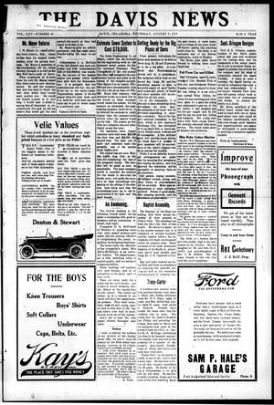 The Davis News (Davis, Okla.), Vol. 25, No. 45, Ed. 1 Thursday, August 7, 1919