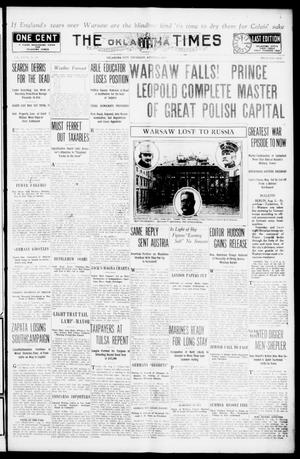 The Oklahoma Times (Oklahoma City, Okla.), Vol. 27, No. 96, Ed. 1 Thursday, August 5, 1915
