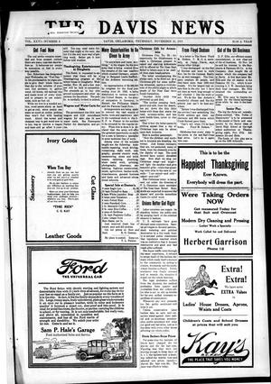 The Davis News (Davis, Okla.), Vol. 26, No. 8, Ed. 1 Thursday, November 20, 1919