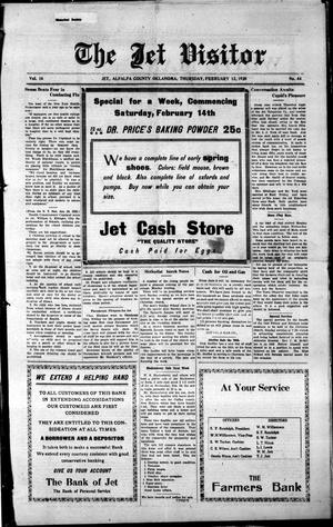 The Jet Visitor (Jet, Okla.), Vol. 16, No. 44, Ed. 1 Thursday, February 12, 1920