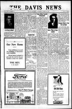 The Davis News (Davis, Okla.), Vol. 26, No. 25, Ed. 1 Thursday, March 18, 1920