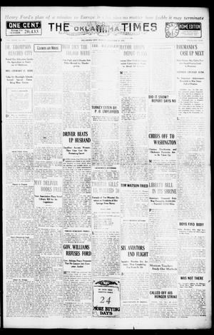 Primary view of object titled 'The Oklahoma Times (Oklahoma City, Okla.), Vol. 27, No. 193, Ed. 1 Friday, November 26, 1915'.