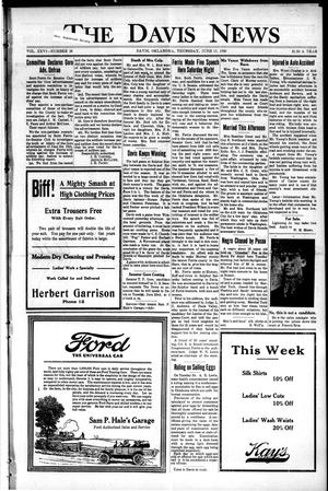 The Davis News (Davis, Okla.), Vol. 26, No. 38, Ed. 1 Thursday, June 17, 1920