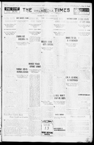 The Oklahoma Times (Oklahoma City, Okla.), Vol. 27, No. 204, Ed. 1 Thursday, December 9, 1915